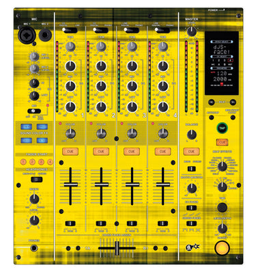 Pioneer DJ DJM 800 Skin Blacknyellow